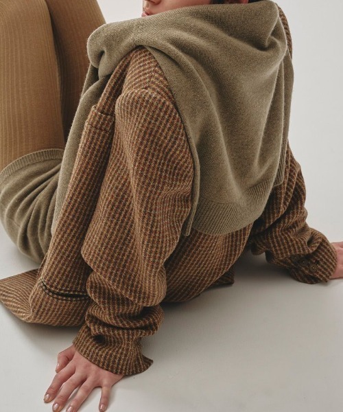 TODAYFUL/トゥデイフル】ウール100チェックジャケット/Wool100