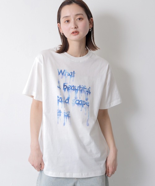 UNIT CHEST(ユニットチェスト)の「【UNIT CHEST】unique unisex T-shirt DRIP INK Tシャツ(Tシャツ/カットソー・メンズ・ホワイト系その他/ホワイト系その他2・L/M/S)」の20枚目の写真