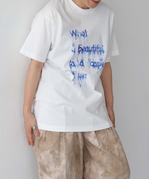 UNIT CHEST(ユニットチェスト)の「【UNIT CHEST】unique unisex T-shirt DRIP INK Tシャツ(Tシャツ/カットソー・メンズ・ホワイト系その他/ホワイト系その他2・L/M/S)」の16枚目の写真