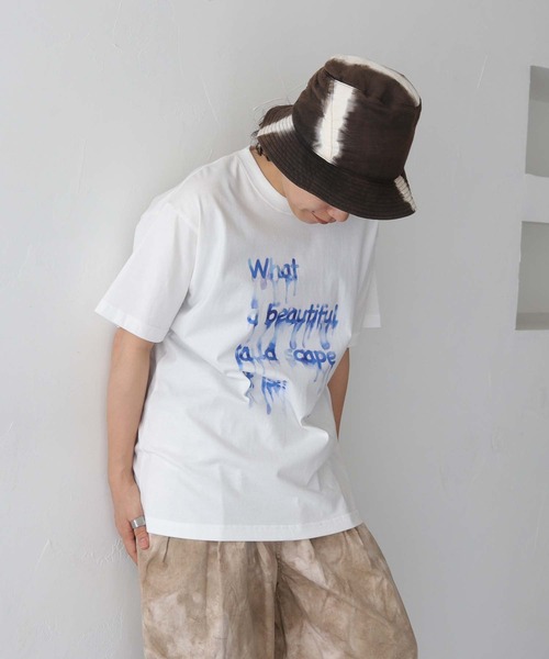UNIT CHEST(ユニットチェスト)の「【UNIT CHEST】unique unisex T-shirt DRIP INK Tシャツ(Tシャツ/カットソー・メンズ・ホワイト系その他/ホワイト系その他2・L/M/S)」の18枚目の写真