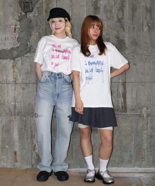 UNIT CHEST(ユニットチェスト)の「【UNIT CHEST】unique unisex T-shirt DRIP INK Tシャツ(Tシャツ/カットソー・メンズ・ホワイト系その他/ホワイト系その他2・L/M/S)」の9枚目の写真
