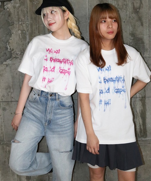 UNIT CHEST(ユニットチェスト)の「【UNIT CHEST】unique unisex T-shirt DRIP INK Tシャツ(Tシャツ/カットソー・メンズ・ホワイト系その他/ホワイト系その他2・L/M/S)」の10枚目の写真