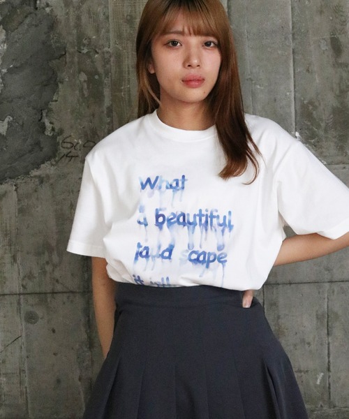 UNIT CHEST(ユニットチェスト)の「【UNIT CHEST】unique unisex T-shirt DRIP INK Tシャツ(Tシャツ/カットソー・メンズ・ホワイト系その他/ホワイト系その他2・L/M/S)」の15枚目の写真