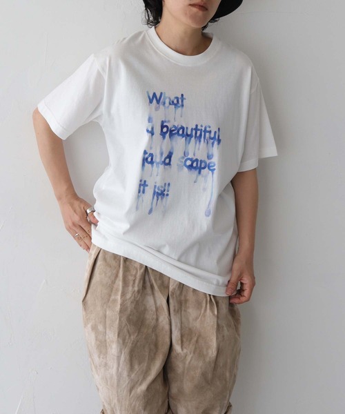 UNIT CHEST(ユニットチェスト)の「【UNIT CHEST】unique unisex T-shirt DRIP INK Tシャツ(Tシャツ/カットソー・メンズ・ホワイト系その他/ホワイト系その他2・L/M/S)」の17枚目の写真