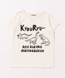 P.FIELD（ピーフィールド）の「P.FIELD/ピーフィールド　日本製　Three　恐竜　Ｔシャツ（Tシャツ/カットソー）」