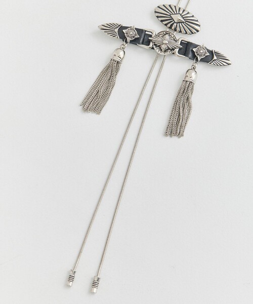 アクセサリー TOGA Leather braid headband TZ252ー