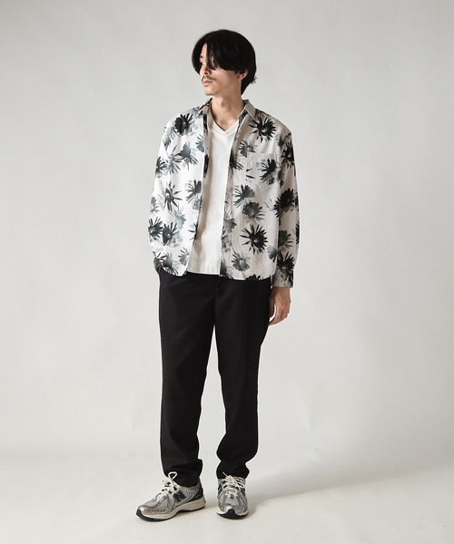 UNION STATION（ユニオンステーション）の「extra quality skinny fit flower shirt /エクストラクオリティ スキニーフィット フラワープリント シャツ（シャツ/ブラウス・メンズ・ホワイト系その他/ブルー系その他・L/M/LL）」の10枚目の写真