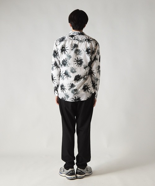 UNION STATION（ユニオンステーション）の「extra quality skinny fit flower shirt /エクストラクオリティ スキニーフィット フラワープリント シャツ（シャツ/ブラウス・メンズ・ホワイト系その他/ブルー系その他・L/M/LL）」の15枚目の写真