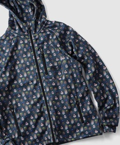 ニットフリースハッピーペイントフードJKT