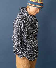 ニットフリースハッピーペイントフードJKT