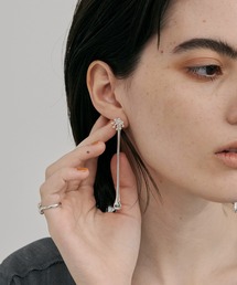 loni | 【金属アレルギー対応】Clematis 2way Pierce/2wayロングピアス(ピアス（両耳用）)