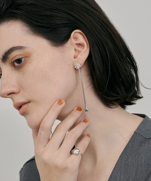 【セール】【金属アレルギー対応】Clematis 2way Pierce/2wayロングピアス（ピアス（両耳用））｜loni（ロニ）