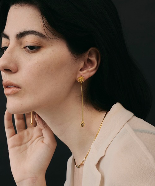 【セール】【金属アレルギー対応】Clematis 2way Pierce/2wayロングピアス（ピアス（両耳用））｜loni（ロニ）