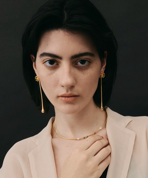 【セール】【金属アレルギー対応】Clematis 2way Pierce/2wayロングピアス（ピアス（両耳用））｜loni（ロニ）