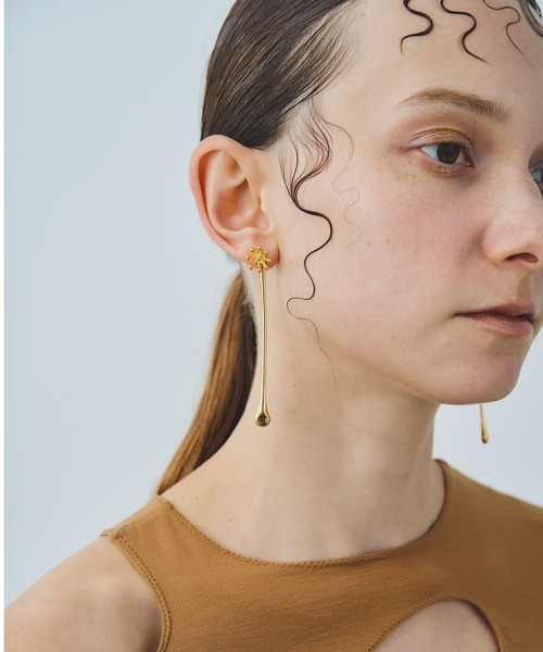 【セール】【金属アレルギー対応】Clematis 2way Pierce/2wayロングピアス（ピアス（両耳用））｜loni（ロニ）