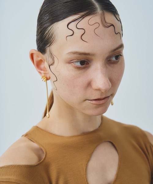 【セール】【金属アレルギー対応】Clematis 2way Pierce/2wayロングピアス（ピアス（両耳用））｜loni（ロニ）