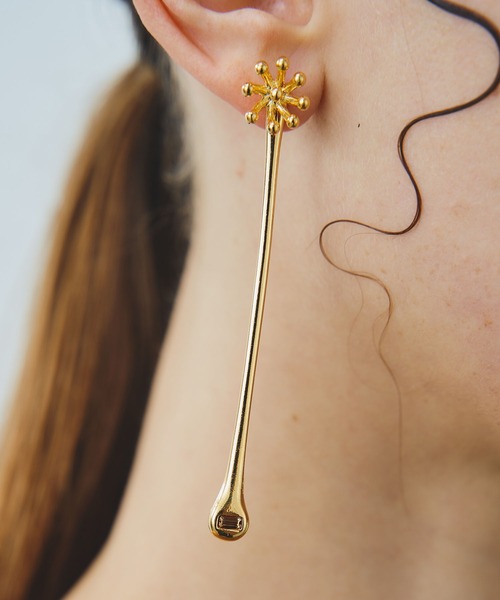 【セール】【金属アレルギー対応】Clematis 2way Pierce/2wayロングピアス（ピアス（両耳用））｜loni（ロニ）