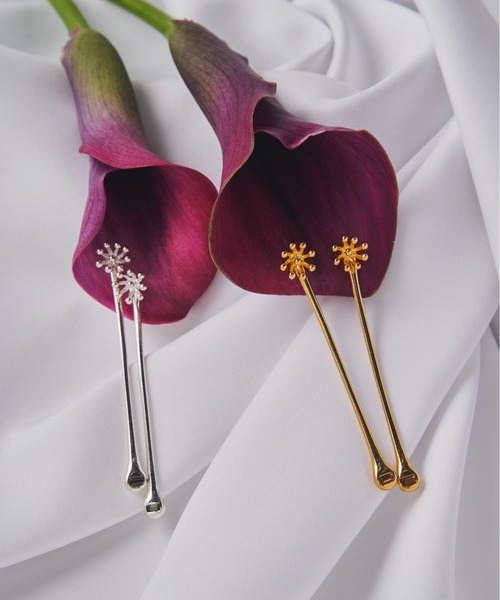 【セール】【金属アレルギー対応】Clematis 2way Pierce/2wayロングピアス（ピアス（両耳用））｜loni（ロニ）