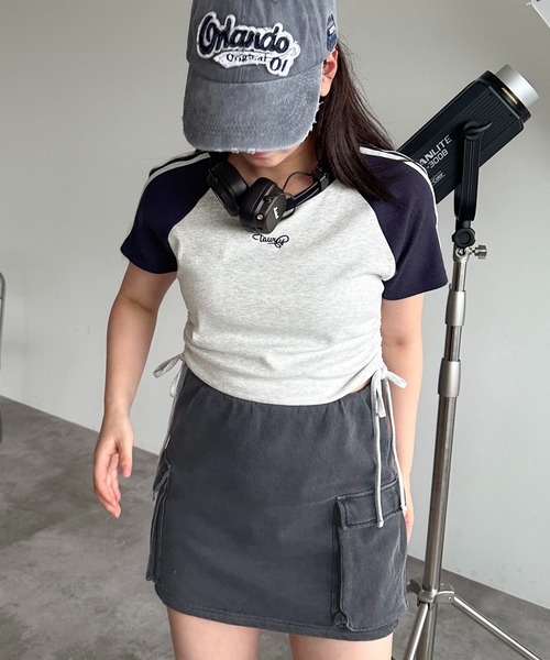 apres jour mignon(アプレジュールミニョン)の「【apres jour mignon SOIE】ドロストラグランTシャツ【ZOZOTOWN限定アイテム】(Tシャツ/カットソー・レディース・ライトベージュ/杢グレー/サックスブルー・フリー/X-LARGE)」の5枚目の写真