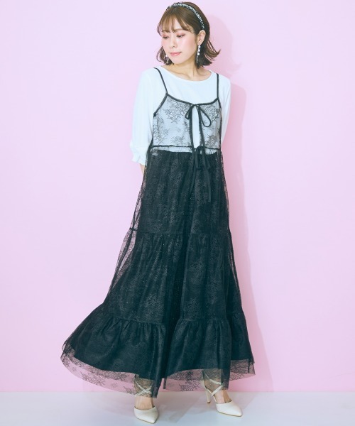 marun（マルン）の「＜大きいサイズ＞ ツイードマーメイドスカート marun（スカート・レディース・ブラック/アイボリー/ピンク・5L/4L/3L/LL/L）」の10枚目の写真