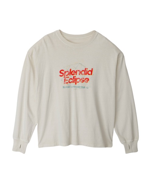 Ada.(エイダ)の「フェスデザイン ヴィンテージライク 長袖 Tシャツ(Tシャツ/カットソー・レディース・アイボリー/オートミール/チャコール・FREE)」の8枚目の写真