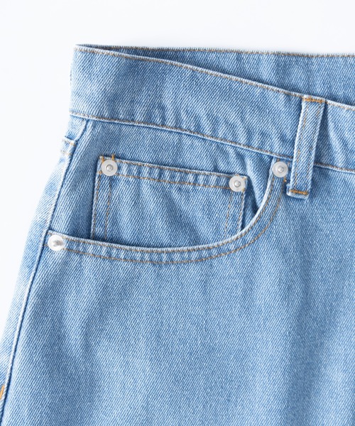 NYLAUS（ナイラス）の「デニム バギー ハーフパンツ（デニムパンツ・メンズ・ブラック/ブルー・LL/M/L）」の5枚目の写真