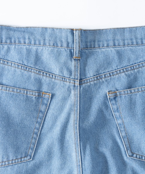 NYLAUS（ナイラス）の「デニム バギー ハーフパンツ（デニムパンツ・メンズ・ブラック/ブルー・LL/M/L）」の6枚目の写真