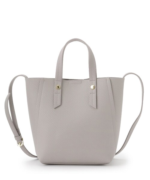 index（インデックス）の「◆フェイクレザーミニショルダーバッグ（ショルダーバッグ・レディース・ブラック/オフホワイト/グレー/チャコールグレー/ベージュ・00）」の4枚目の写真