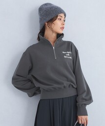 green label relaxing | ロゴ ハーフジップ スウェット プルオーバー(スウェット)