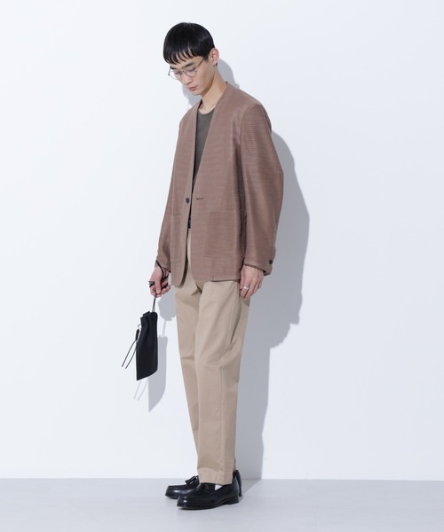 Apo(s)ture(アポスチャー)の「KYLE-001/サテンストレッチスリムパンツ(その他パンツ・メンズ・ブラック/ベージュ/モカ/ネイビー・XS/S/M/L/XL)」の16枚目の写真