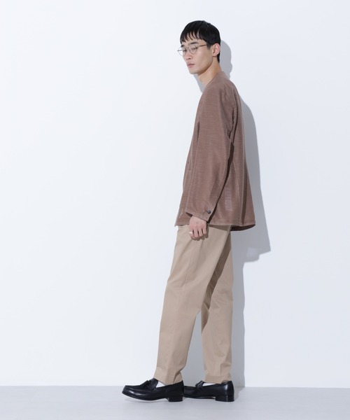 Apo(s)ture(アポスチャー)の「KYLE-001/サテンストレッチスリムパンツ(その他パンツ・メンズ・ブラック/ベージュ/モカ/ネイビー・XS/S/M/L/XL)」の17枚目の写真