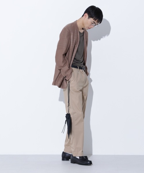 Apo(s)ture(アポスチャー)の「KYLE-001/サテンストレッチスリムパンツ(その他パンツ・メンズ・ブラック/ベージュ/モカ/ネイビー・XS/S/M/L/XL)」の15枚目の写真