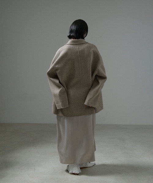 SALON adam et rope'（サロン アダム エ ロペ）の「ピュアラムウールリバージャケットコート（その他アウター・レディース・ブラック/オフホワイト/ブラウン系その他2・FREE）」の21枚目の写真