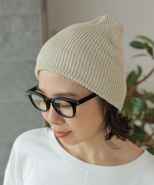 LEPSIM(レプシィム)の「ラメ混ニットビーニー 131049(ニットキャップ/ビーニー・レディース・チャコールグレー/ブルー/アイボリー/ブラック・ONE SIZE)」の11枚目の写真