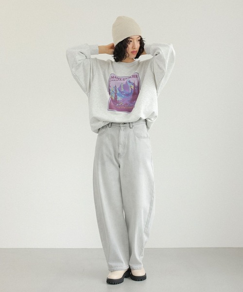 LEPSIM(レプシィム)の「ラメ混ニットビーニー 131049(ニットキャップ/ビーニー・レディース・チャコールグレー/ブルー/アイボリー/ブラック・ONE SIZE)」の7枚目の写真