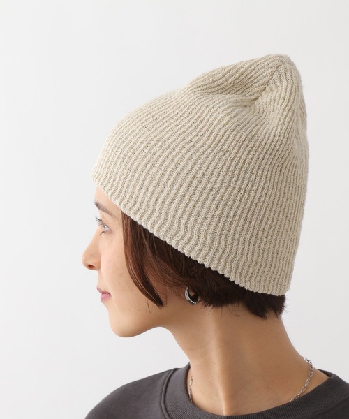 LEPSIM(レプシィム)の「ラメ混ニットビーニー 131049(ニットキャップ/ビーニー・レディース・チャコールグレー/ブルー/アイボリー/ブラック・ONE SIZE)」の8枚目の写真