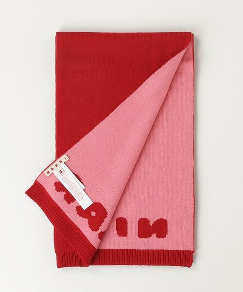 MARNI(マルニ)の「MARNI(マルニ)Kids & Junior ウールブレンドブランドロゴマフラー(マフラー・キッズ・グリーン/レッド/ネイビー・Ⅰ/Ⅱ)」の12枚目の写真