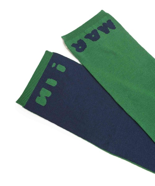 MARNI(マルニ)の「MARNI(マルニ)Kids & Junior ウールブレンドブランドロゴマフラー(マフラー・キッズ・グリーン/レッド/ネイビー・Ⅰ/Ⅱ)」の5枚目の写真