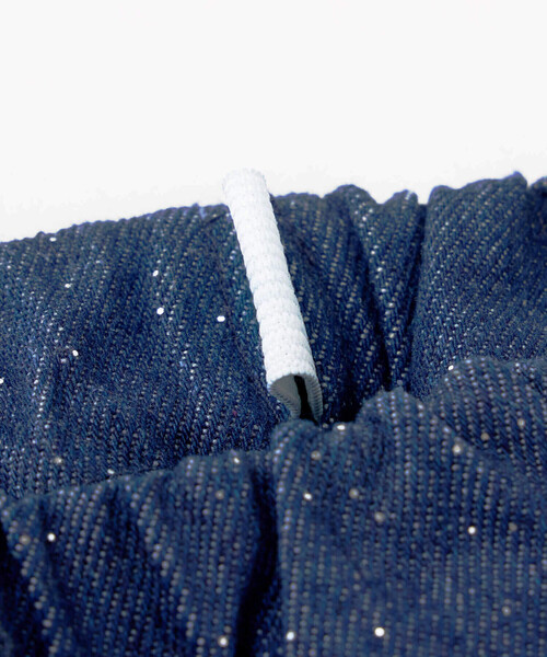 SLAP SLIP（スラップスリップ）の「リボンパールフラップ付きデニムプリーツスカパン(90~140cm)（スカート・キッズ・ブルー/ネイビー・90cm/100cm/120cm/110cm/130cm/140cm）」の10枚目の写真