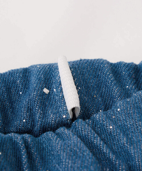 SLAP SLIP（スラップスリップ）の「リボンパールフラップ付きデニムプリーツスカパン(90~140cm)（スカート・キッズ・ブルー/ネイビー・90cm/100cm/120cm/110cm/130cm/140cm）」の16枚目の写真