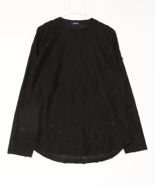 REGIEVO(レジエボ)の「【REGIEVO】 古着風 クラッシュダメージ加工 ロンTee(Tシャツ/カットソー・メンズ・グレー/ブラック・MEDIUM/LARGE)」の13枚目の写真