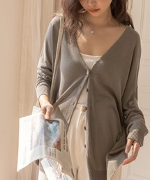 B'day | 【 B'day / ビーデー 】【冷房・ 紫外線・日焼け対策】バルーンスリーブシアーカーディガン(カーディガン/ボレロ)
