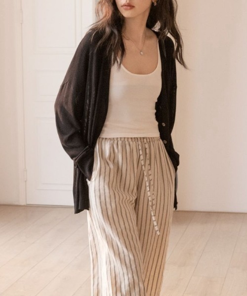 B'day（ビーデイ）の「【 B'day / ビーデー 】【冷房・ 紫外線・日焼け対策】バルーンスリーブシアーカーディガン（カーディガン/ボレロ・レディース・ブラック/グレー・FREE）」の5枚目の写真