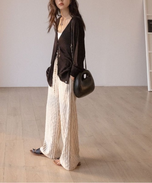 B'day（ビーデイ）の「【 B'day / ビーデー 】【冷房・ 紫外線・日焼け対策】バルーンスリーブシアーカーディガン（カーディガン/ボレロ・レディース・ブラック/グレー・FREE）」の8枚目の写真