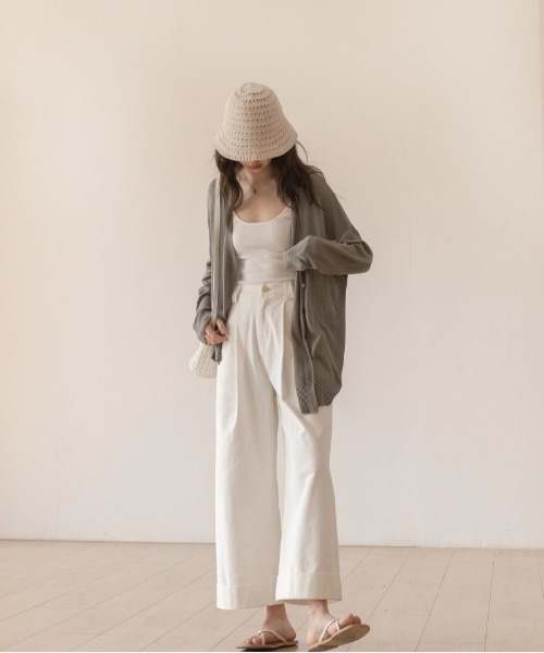 B'day（ビーデイ）の「【 B'day / ビーデー 】【冷房・ 紫外線・日焼け対策】バルーンスリーブシアーカーディガン（カーディガン/ボレロ・レディース・ブラック/グレー・FREE）」の10枚目の写真