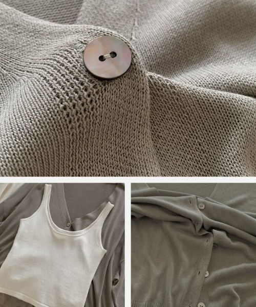 B'day（ビーデイ）の「【 B'day / ビーデー 】【冷房・ 紫外線・日焼け対策】バルーンスリーブシアーカーディガン（カーディガン/ボレロ・レディース・ブラック/グレー・FREE）」の17枚目の写真