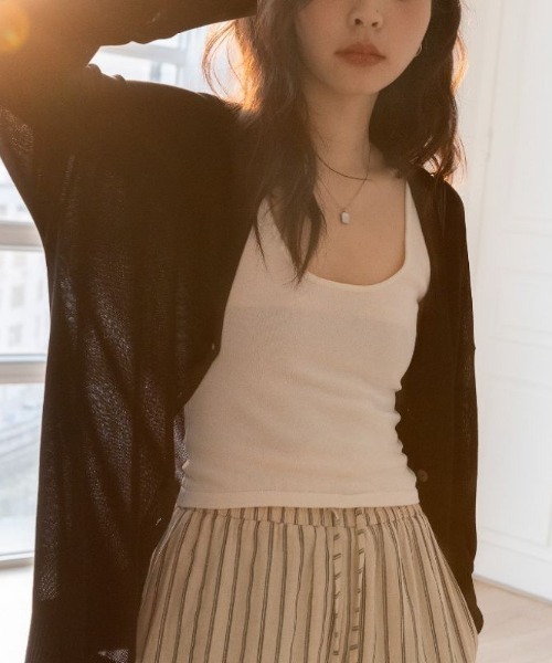 B'day（ビーデイ）の「【 B'day / ビーデー 】【冷房・ 紫外線・日焼け対策】バルーンスリーブシアーカーディガン（カーディガン/ボレロ・レディース・ブラック/グレー・FREE）」の21枚目の写真