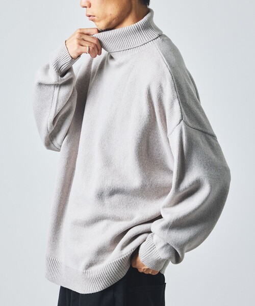 FREAK'S STORE(フリークスストア)の「限定展開 リラックスフィット イージーケア ウォッシャブル タートルネックニット(ニット/セーター・メンズ・レッド/グレー/ネイビー/ダークブラウン/ブラック・SMALL/MEDIUM/LARGE)」の3枚目の写真