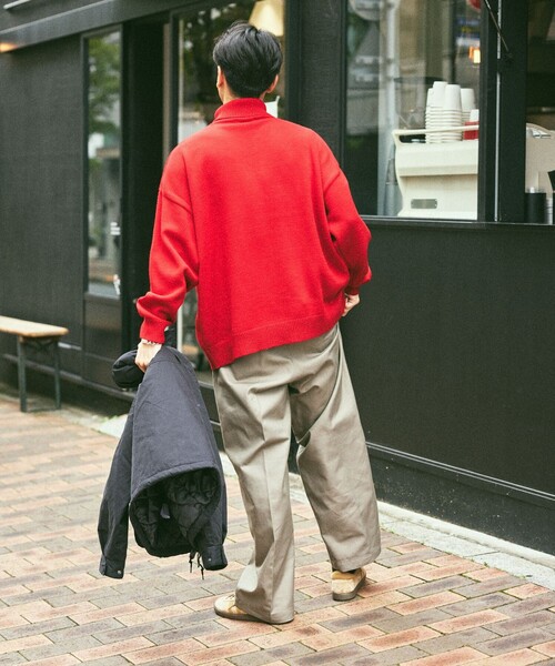 FREAK'S STORE(フリークスストア)の「限定展開 リラックスフィット イージーケア ウォッシャブル タートルネックニット(ニット/セーター・メンズ・レッド/グレー/ネイビー/ダークブラウン/ブラック・SMALL/MEDIUM/LARGE)」の21枚目の写真