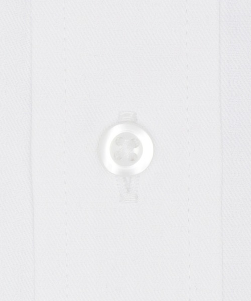 TOKYO SHIRTS（トウキョウシャツ）の「透け防止 形態安定ノーアイロン ボタンダウン 長袖ビジネスワイシャツ（ビジネスシャツ・メンズ・ホワイト・首回り37cm-裄丈80cm/首回り39cm-裄丈80cm/首回り39cm-裄丈84cm/首回り41cm-裄丈82cm/首回り41cm-裄丈86cm/首回り42cm-裄丈82cm/首回り42cm-裄丈86cm/首回り43cm-裄丈82cm/首回り43cm-裄丈86cm/首回り37cm-裄丈84cm）」の4枚目の写真